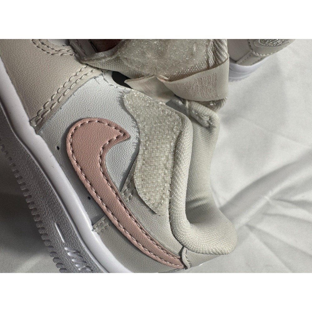 Toddler's Nike Force 1 Low Easyon Phantom/Echo Pink-Summit White (FN0236 006) 5c - Picture 3 of 8